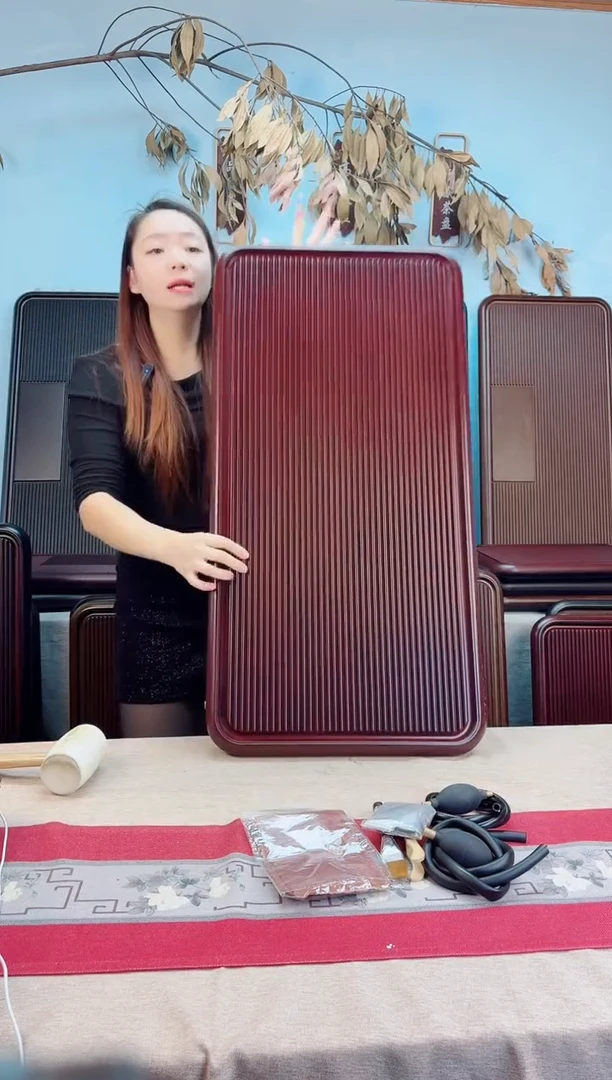 红****心大海红色茶盘90*45*4