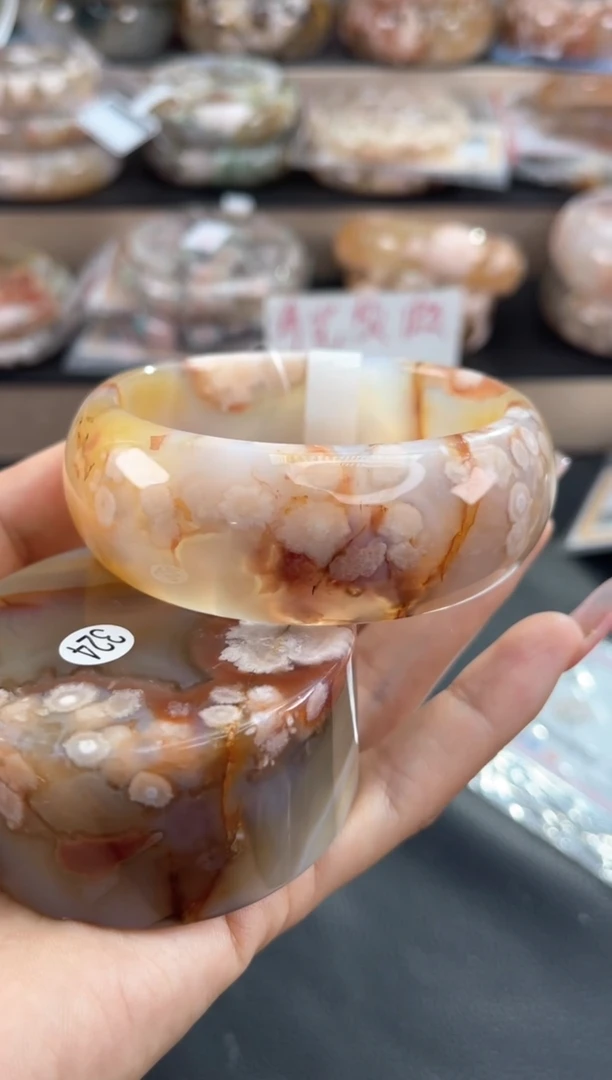 未镶嵌手镯石英质玉62（赠品镯心 不保证完美）