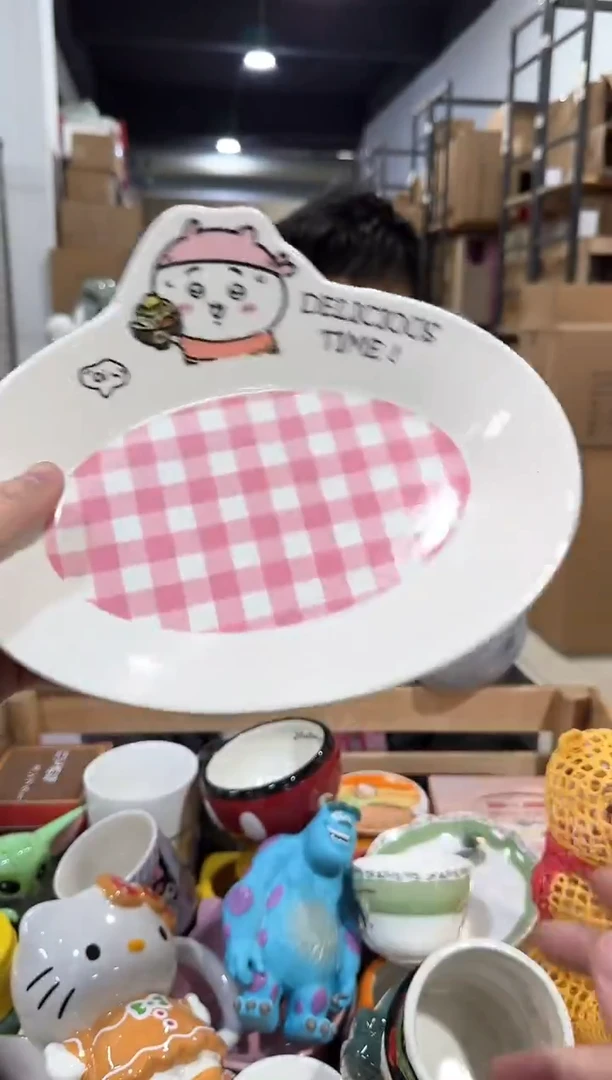 瓷片原盒吉伊格子餐盘