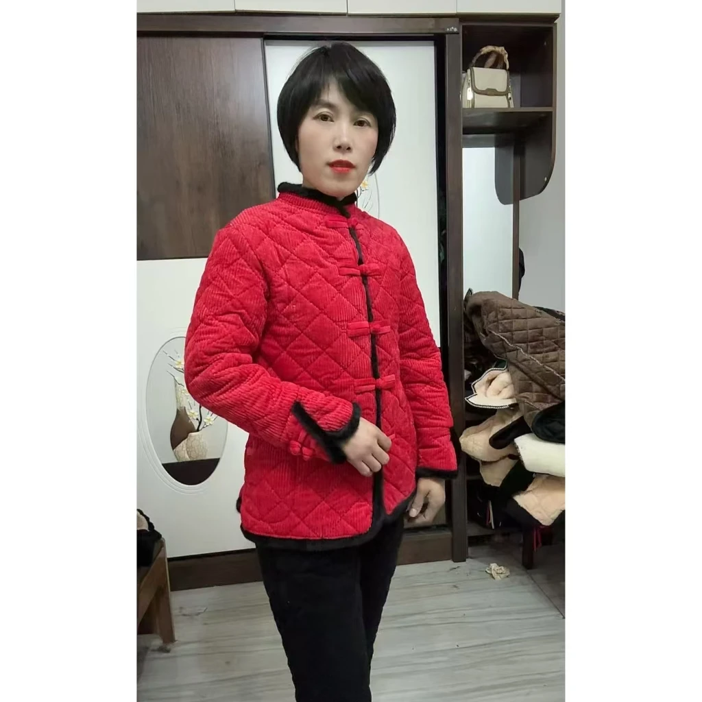 国风中厚女士棉服特价