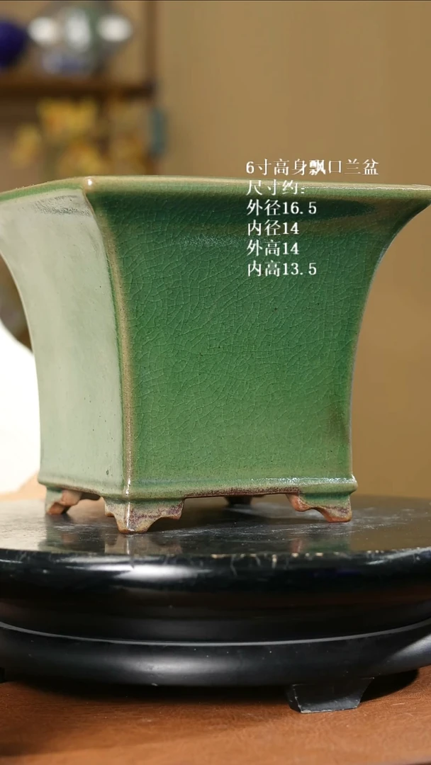 6寸高身飘口兰盆 79.9