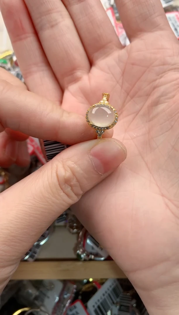 银S925镶嵌戒指翡翠6666---1