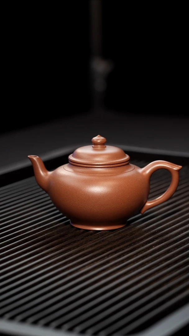 茶壶紫砂全手工台西紫泥笑樱250cc