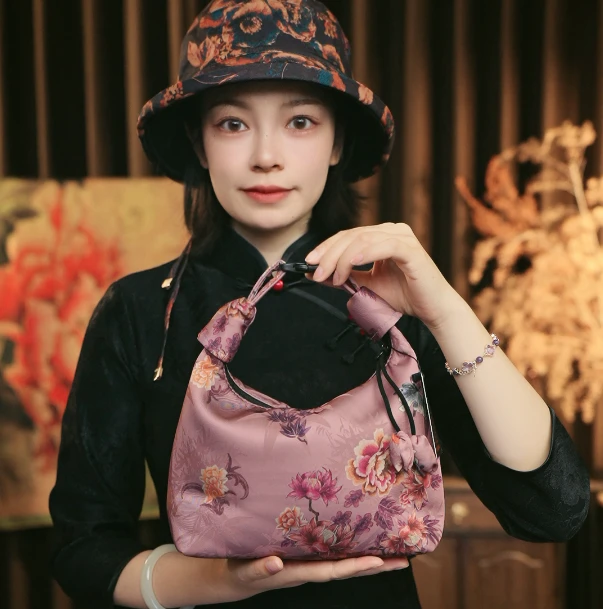 新款月牙包 花萝 28*17定位花 斜挎包手提包 国风包 合集