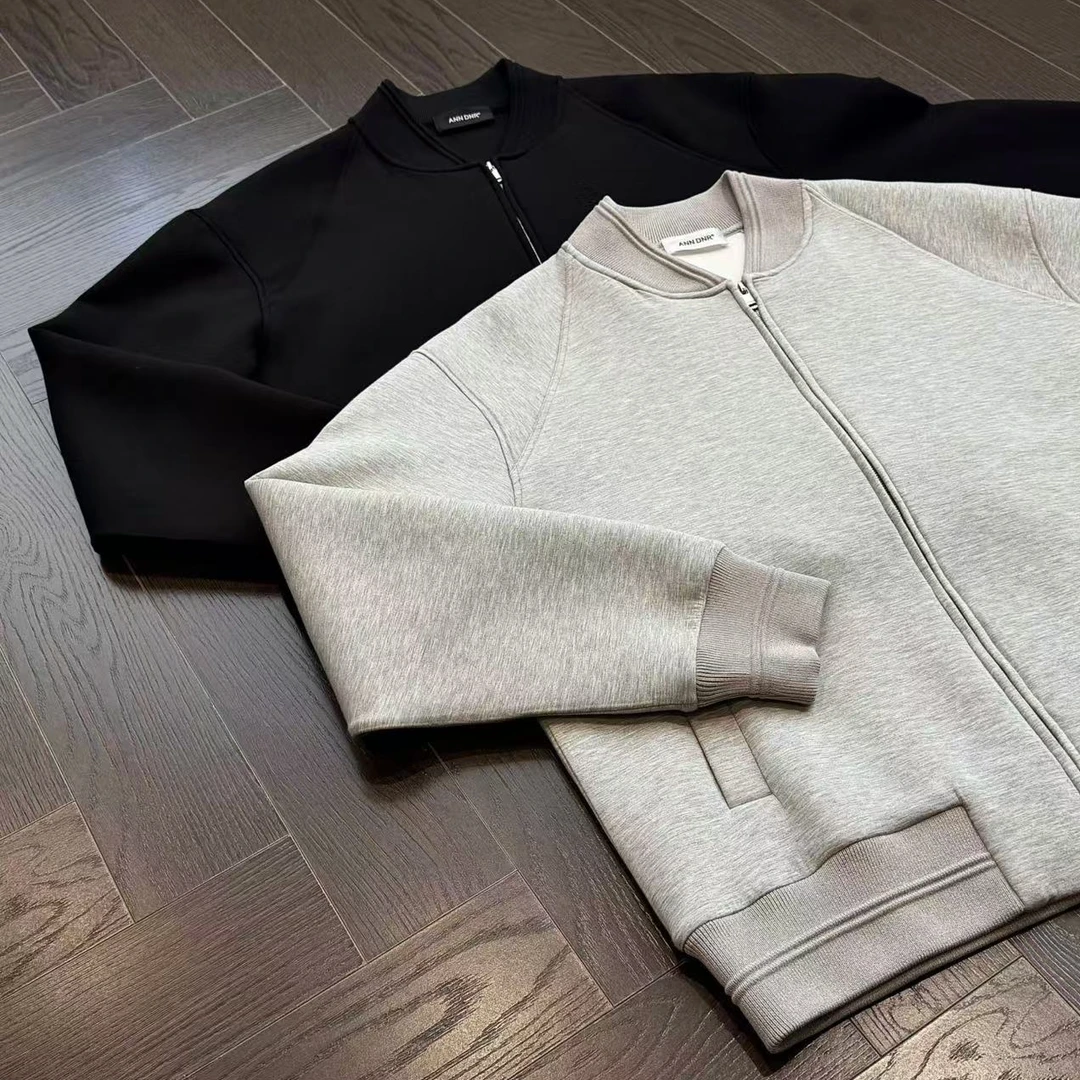 ANN DNR“空气层” 休闲廓形空气层短款卫衣开衫外套夹克SL12129