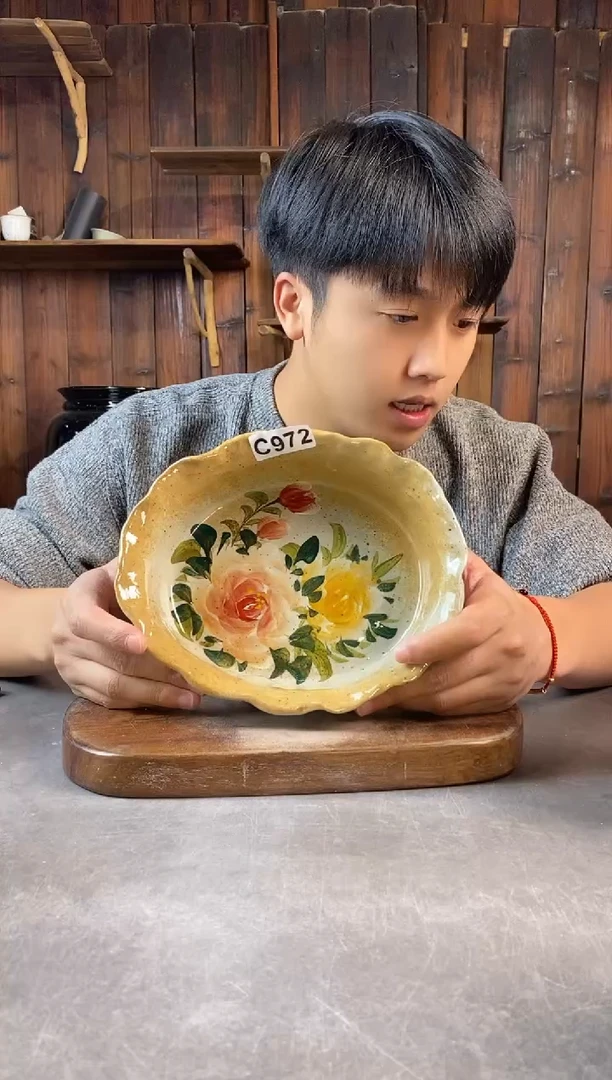 碗972，手工手绘，超值陶瓷
