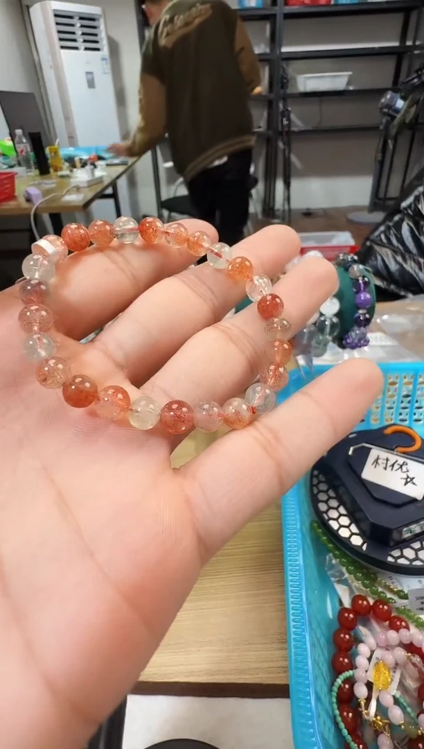 未镶嵌手链日光石晶0574 约7mm