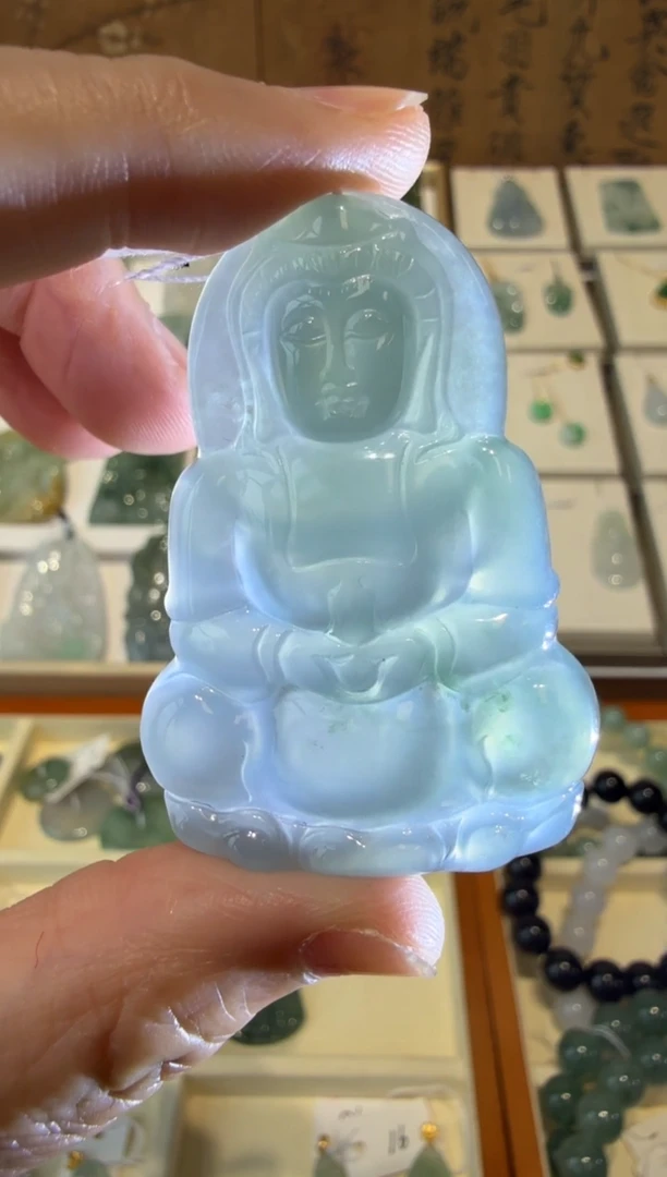 翡翠挂件未镶嵌A货翡翠多样性孤品