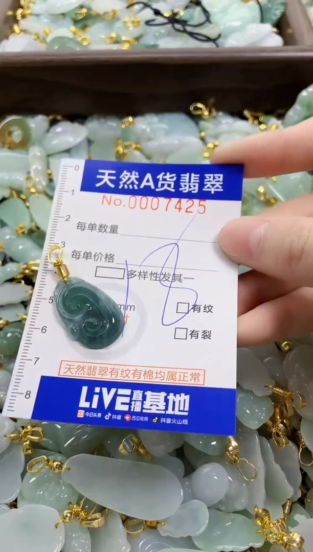 颈饰未镶嵌翡翠天然A货翡翠