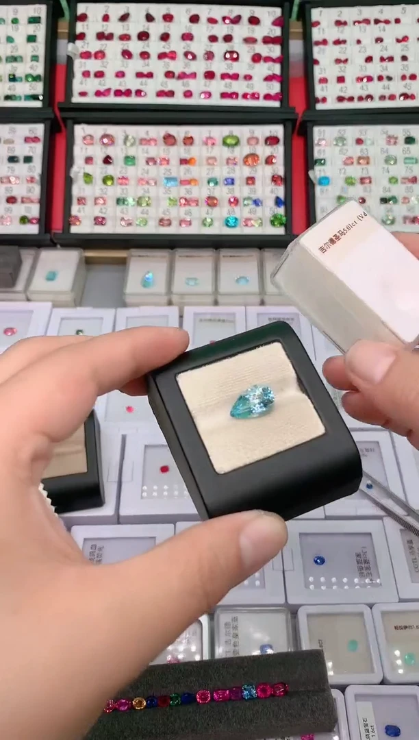 海蓝宝石裸石未镶嵌5.01ct吉尔德