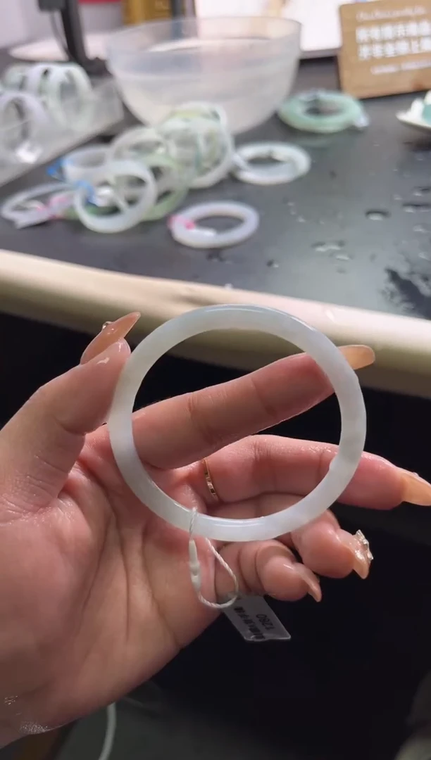 未镶嵌手镯定制翡翠54-55「定制不退不换」