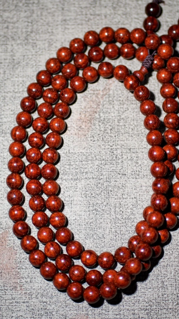 小叶紫檀手串/手链印度小叶紫檀0.8*108手串