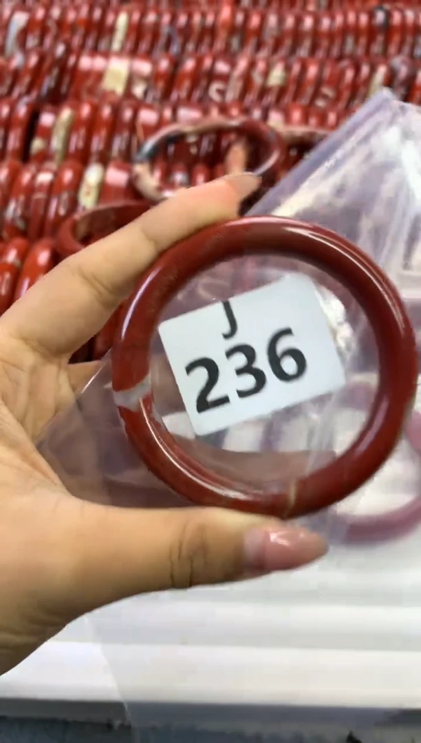 【闪购商品】碧石红碧石手镯未镶嵌236-55