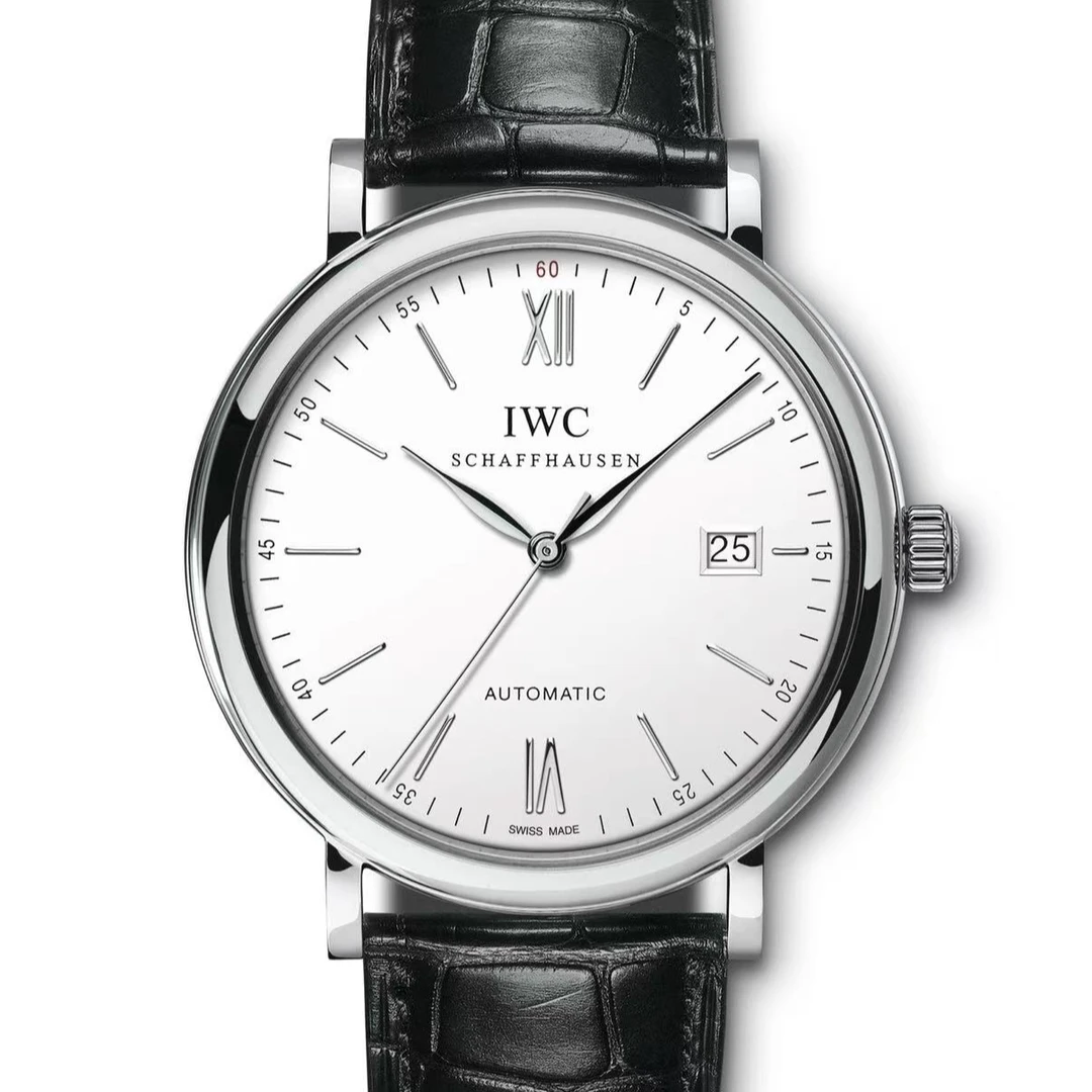 99新 IWC/万国 梵象批发/波涛菲诺红60/黑白色/机械/40mm/42000
