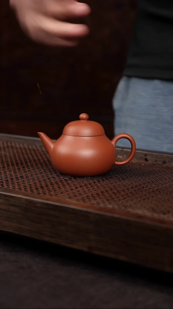 【闪购商品】紫砂茶壶朱泥梨式水平