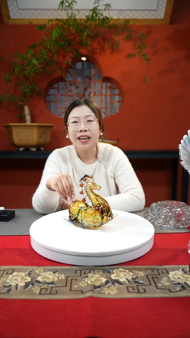 【闪购商品】琉璃手工艺品摇摇马