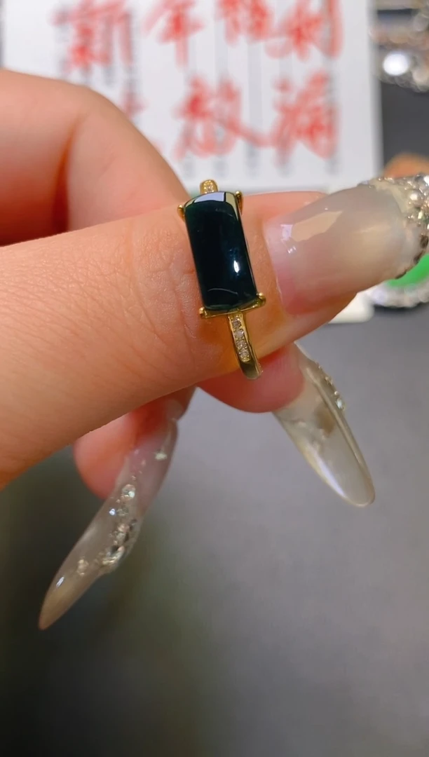 【闪购商品】翡翠耳饰银S925镶嵌天然A货翡翠1