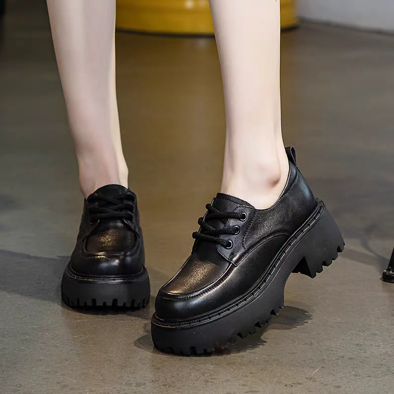 9915头层牛皮复古手工乐福鞋