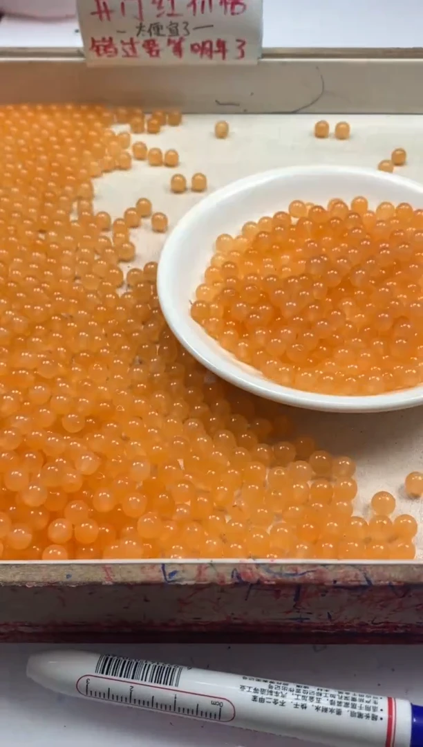 【闪购商品】南红玛瑙颈饰未镶嵌w949冰橘南红6mm*60颗