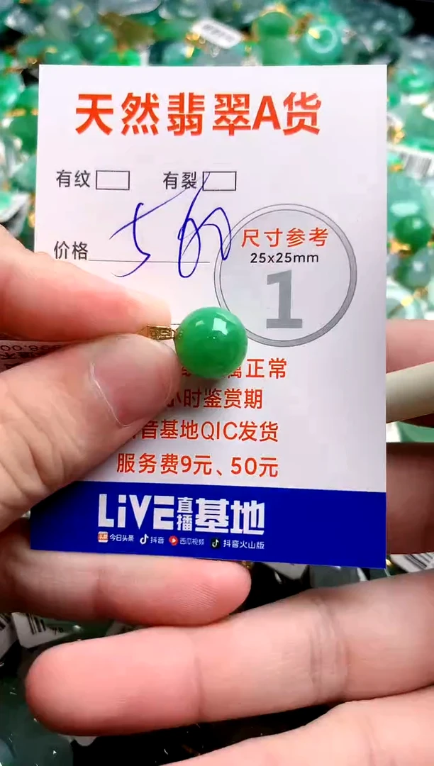 翡翠18K金镶嵌颈饰0027574012