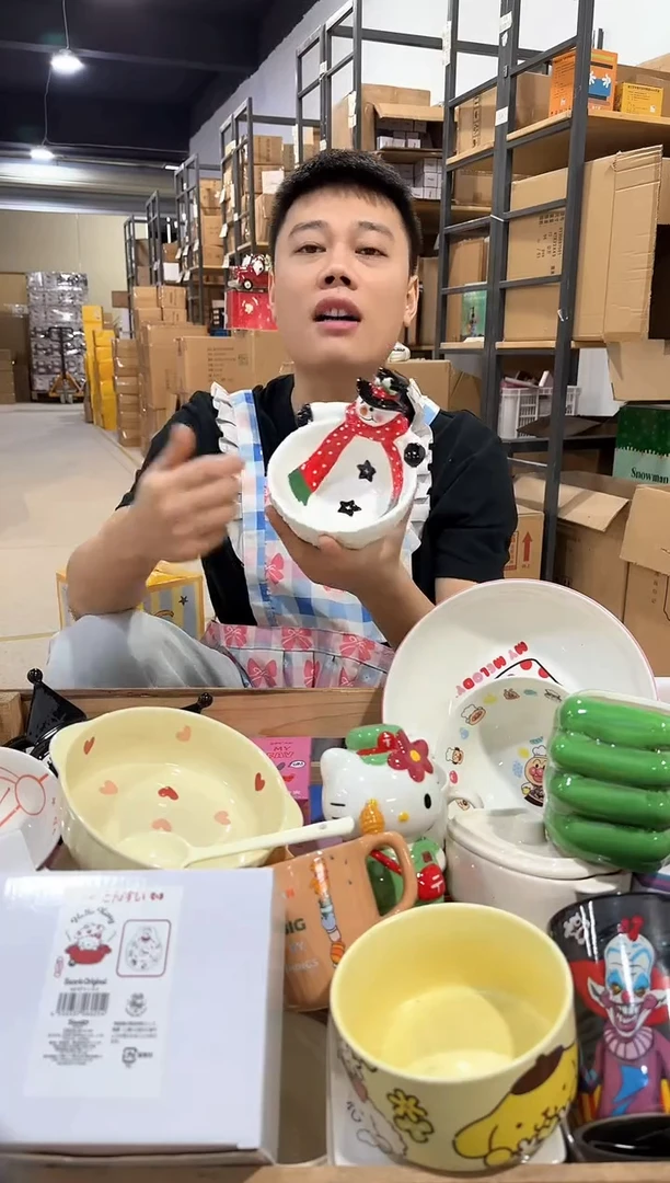 其他原盒雪人碗