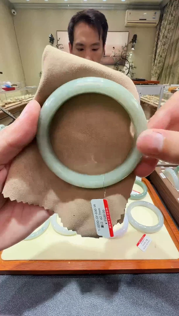 纯天然缅甸A货翡翠手镯62-63mm-1-30号