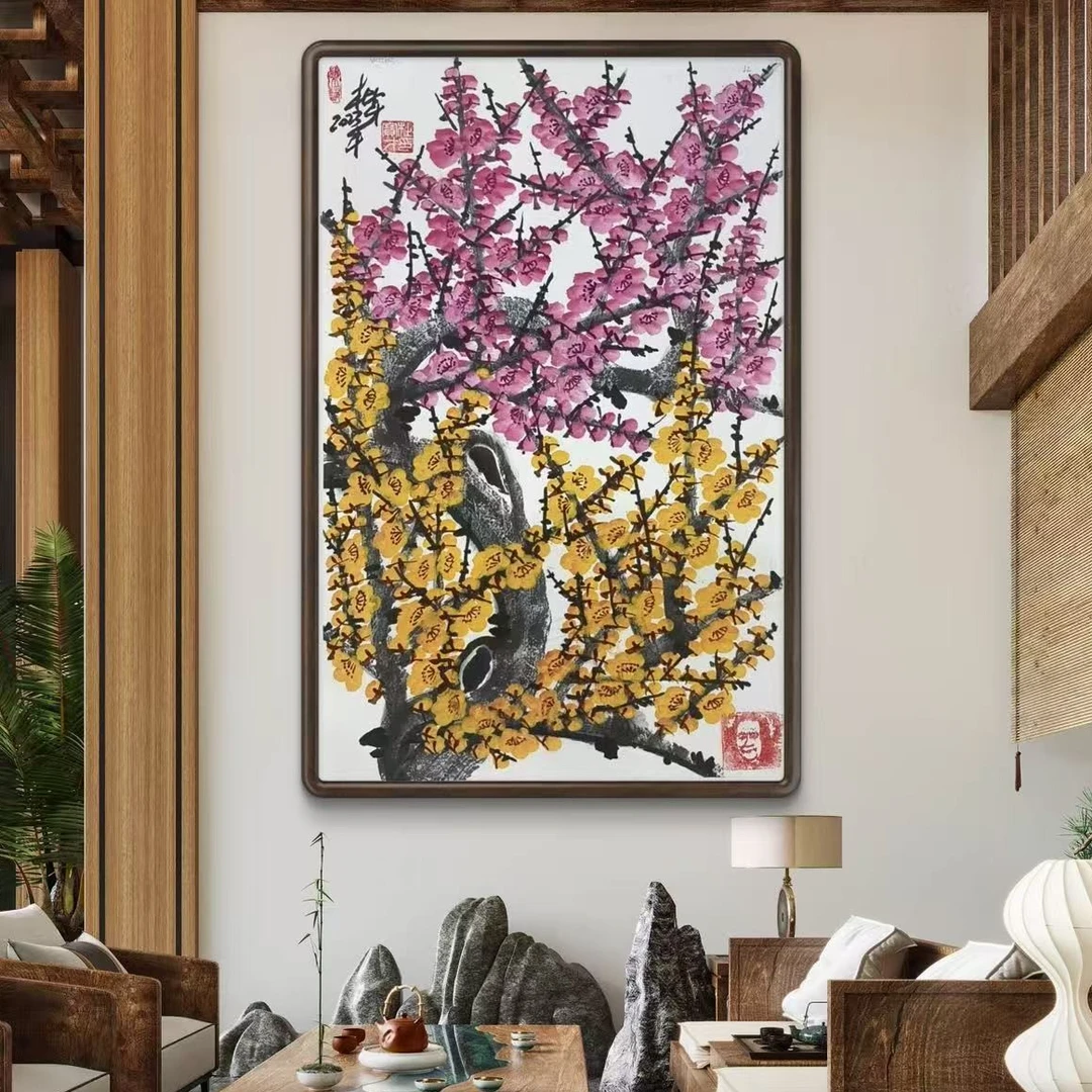 橱窗展示/山艺文化/ 杜宝才老师/宣纸国画/带证书（展示)