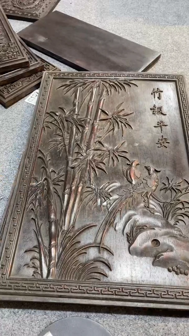 香榧木紫檀拆件雕刻板以直播间实物为准