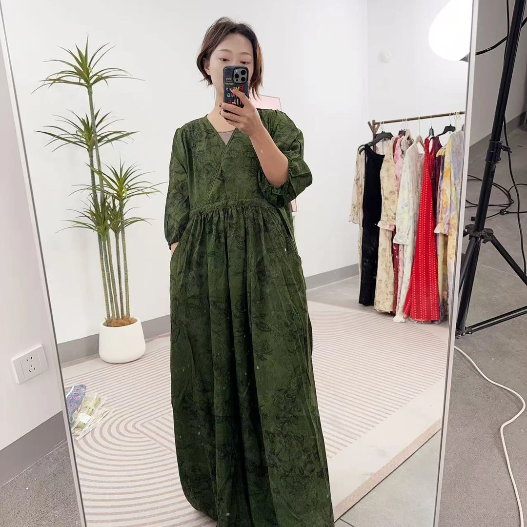 2025款上新绵绸连衣裙