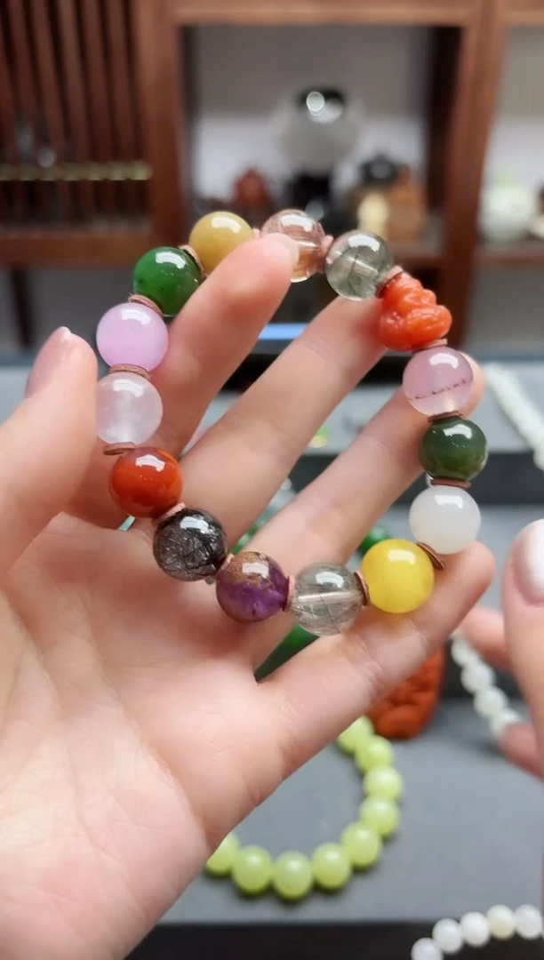 【闪购商品】水晶手串未镶嵌水晶多宝手串TF