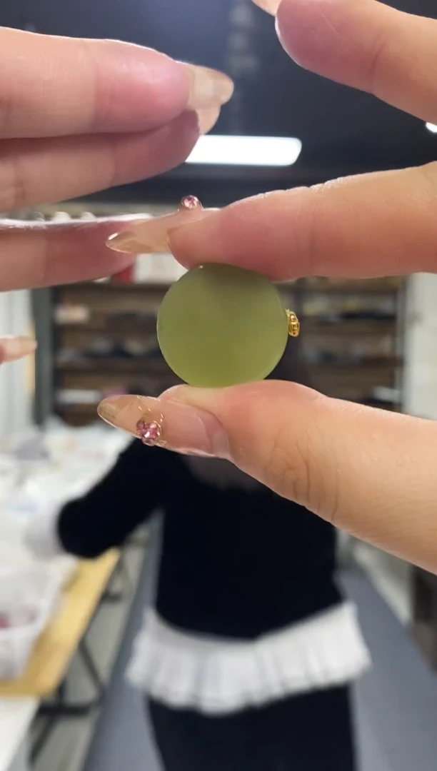 【闪购商品】和田玉吊坠18K金镶嵌多样性发其一颜色微差