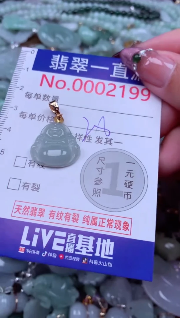 吊坠(不含链)未镶嵌翡翠2199