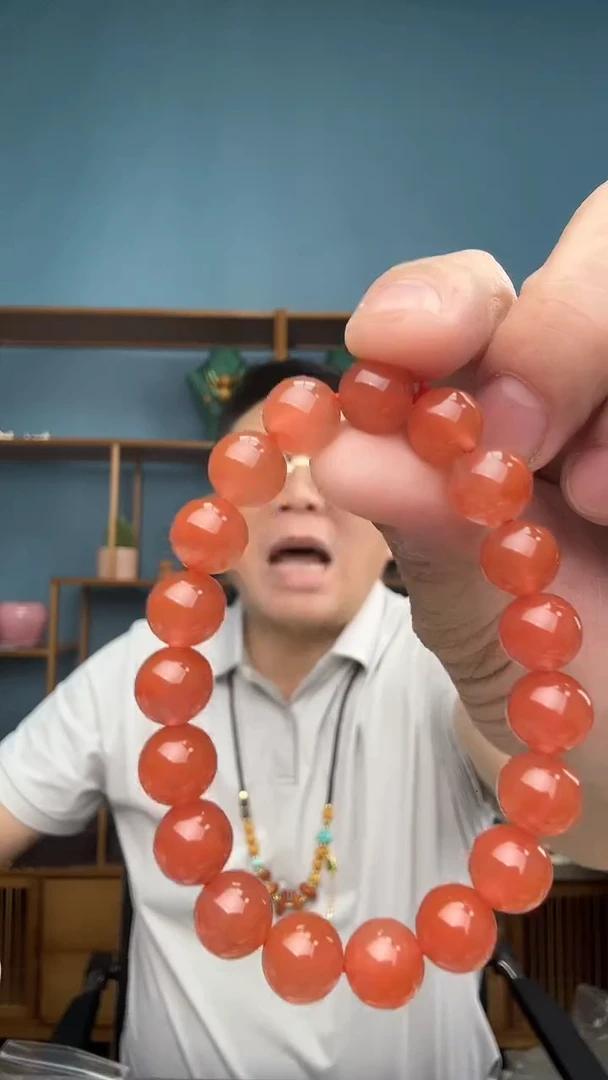 未镶嵌手串南红玛瑙47（有瑕介意勿拍）