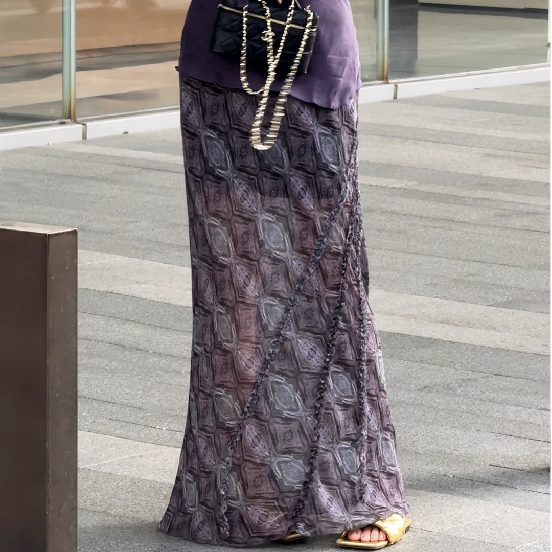 G. yantong/郭彦彤小众不规则设计鱼尾半身裙女显瘦气质高级QZL19