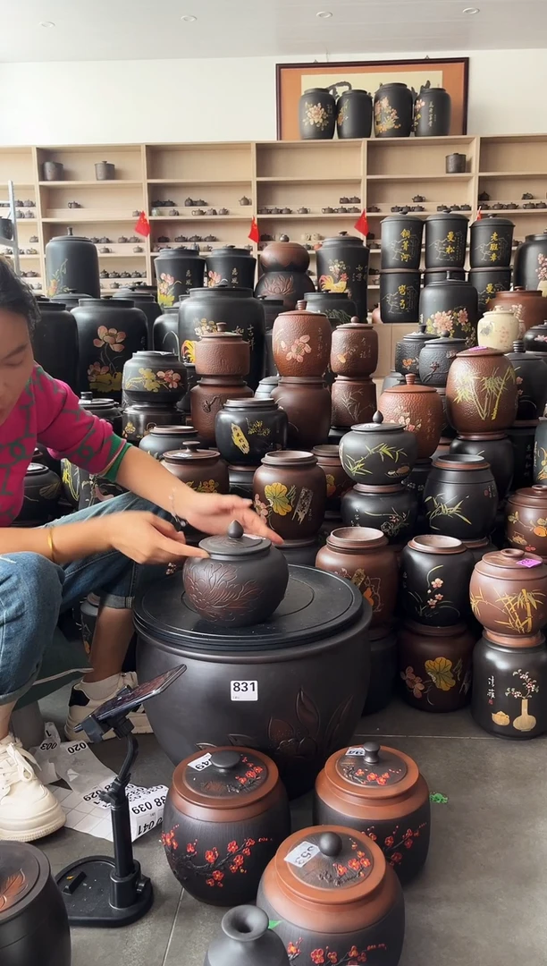 罐瑕疵茶叶罐   小苹果牡丹   729