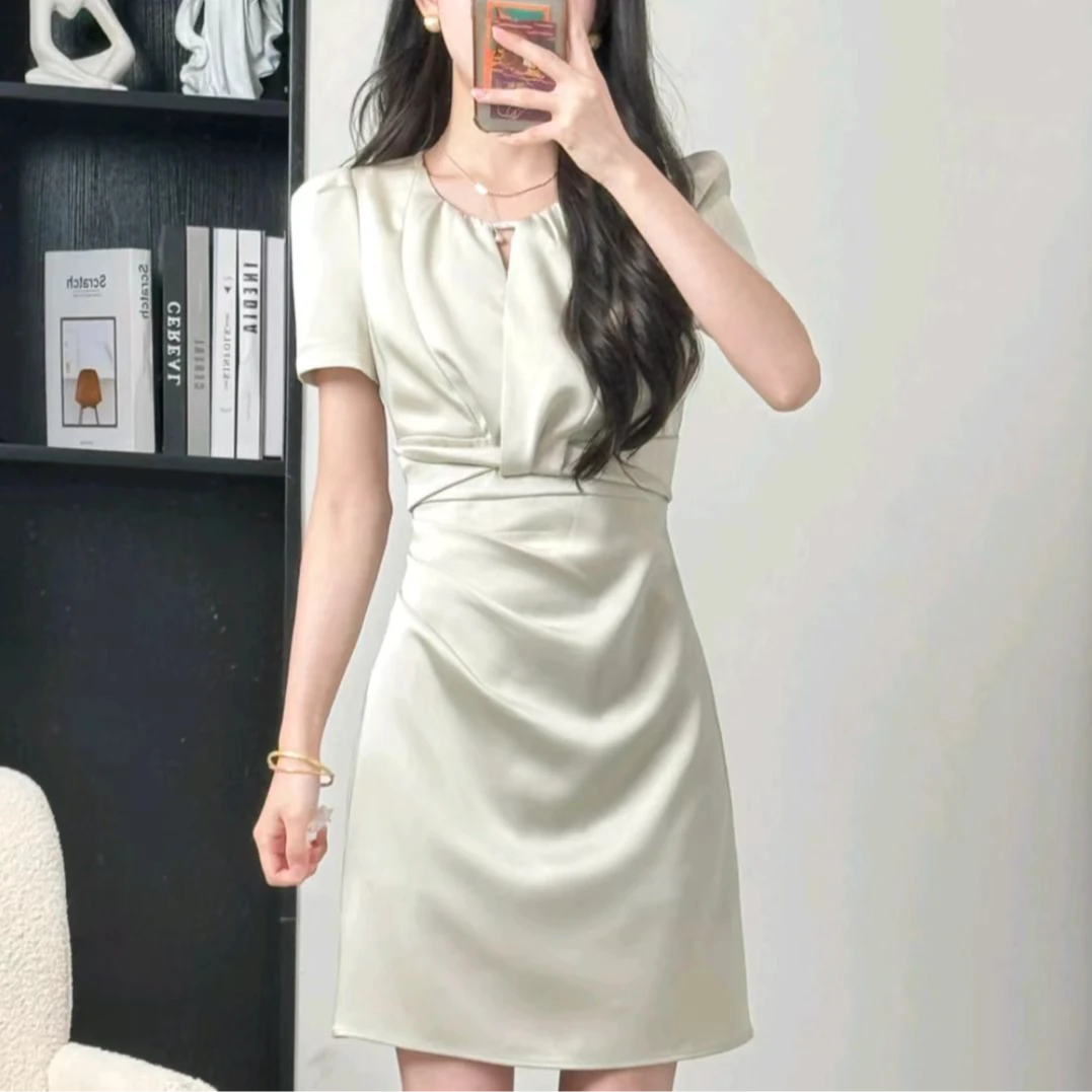 La Chapelle/拉夏贝尔2025夏季新款法式气质温柔设计感连衣裙2729