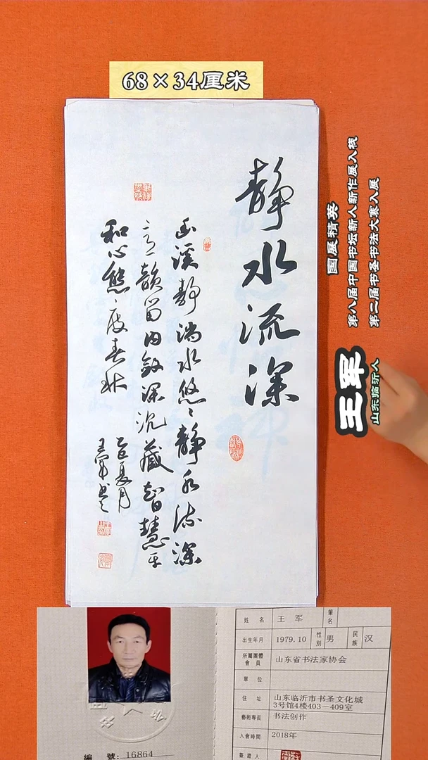 书法15D王军书法作品