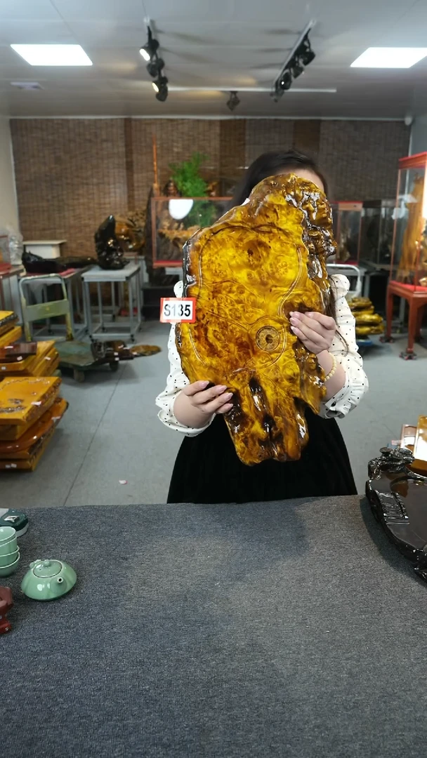 【闪购商品】缅甸黄金樟木茶盘