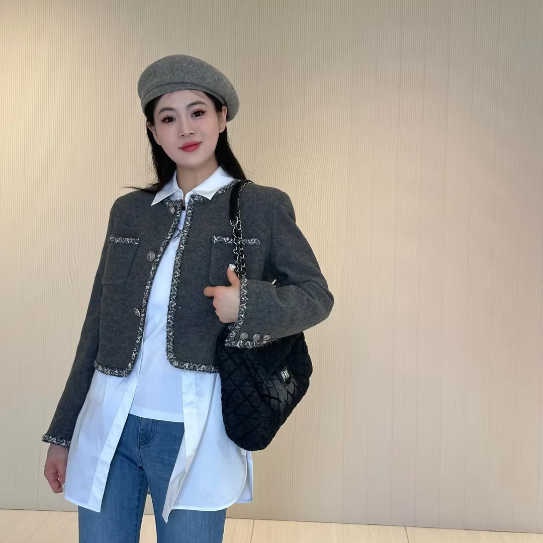 AMASS/阿玛施上衣外套气质小香风短款外套5400627