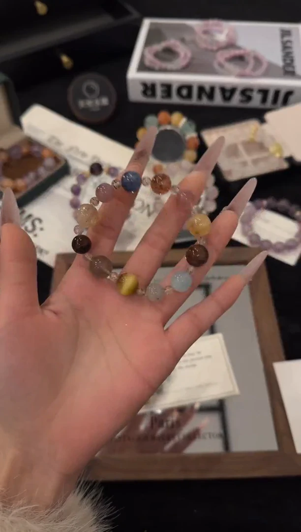 未镶嵌手链水晶日月同辉x2643