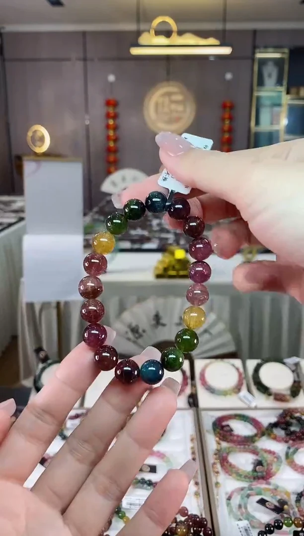 【闪购商品】碧玺单圈手串10mm+未镶嵌（多样性发一条）hon