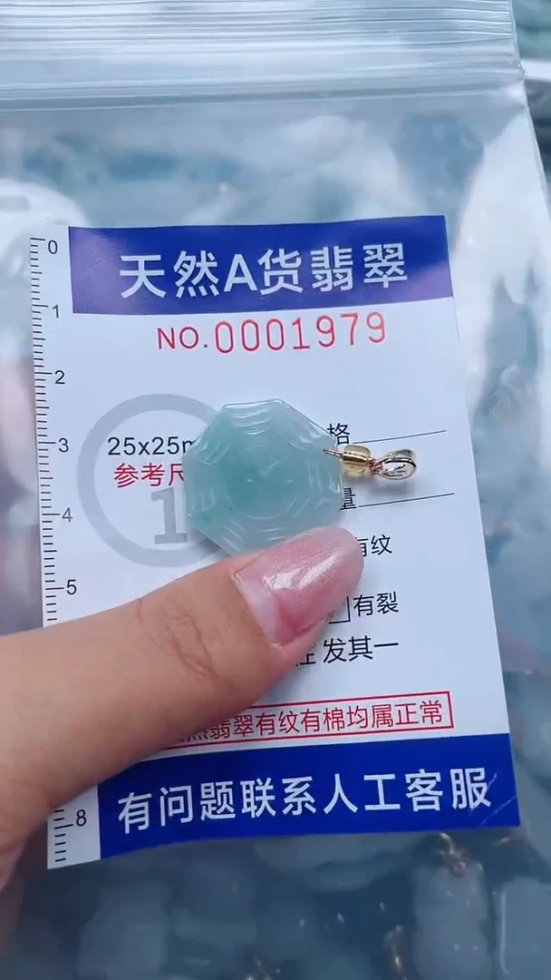 翡翠未镶嵌吊坠(不含链)1