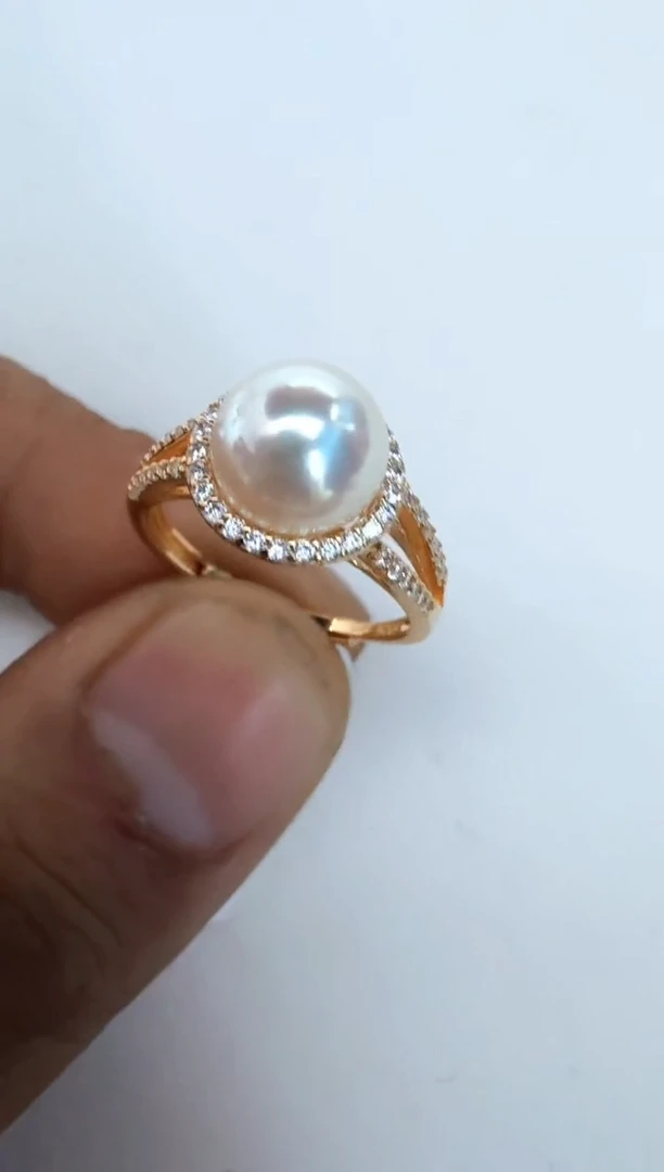 【闪购商品】海水珍珠戒指银S925镶嵌戒指
