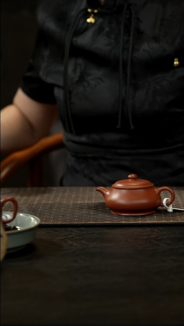 茶壶紫砂朱泥明炉壶100cc