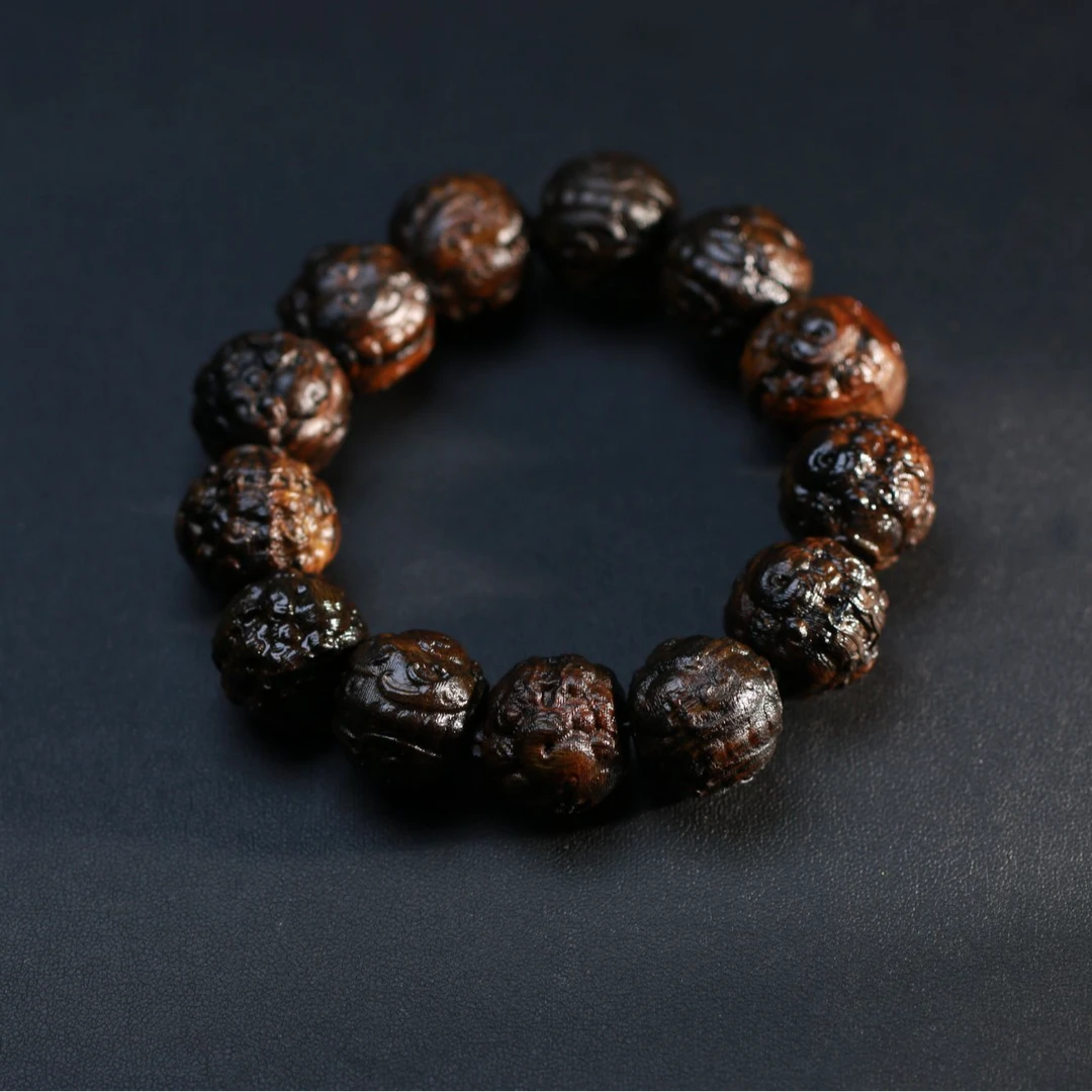 【曹总文玩】20MM文玩沉香木串手串R119