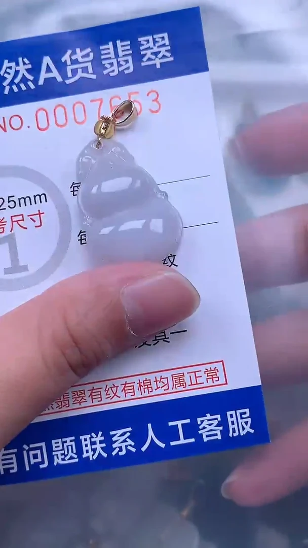 翡翠未镶嵌吊坠(不含链)1