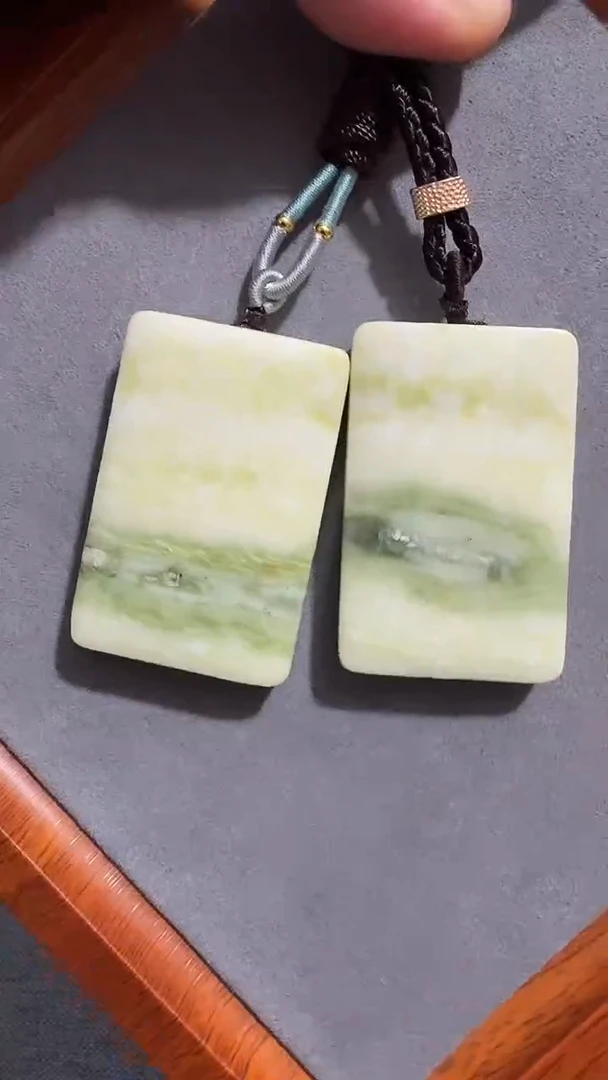 未镶嵌挂件蓝田玉（蛇纹石化大理石玉）蓝田 无事牌多样性选一