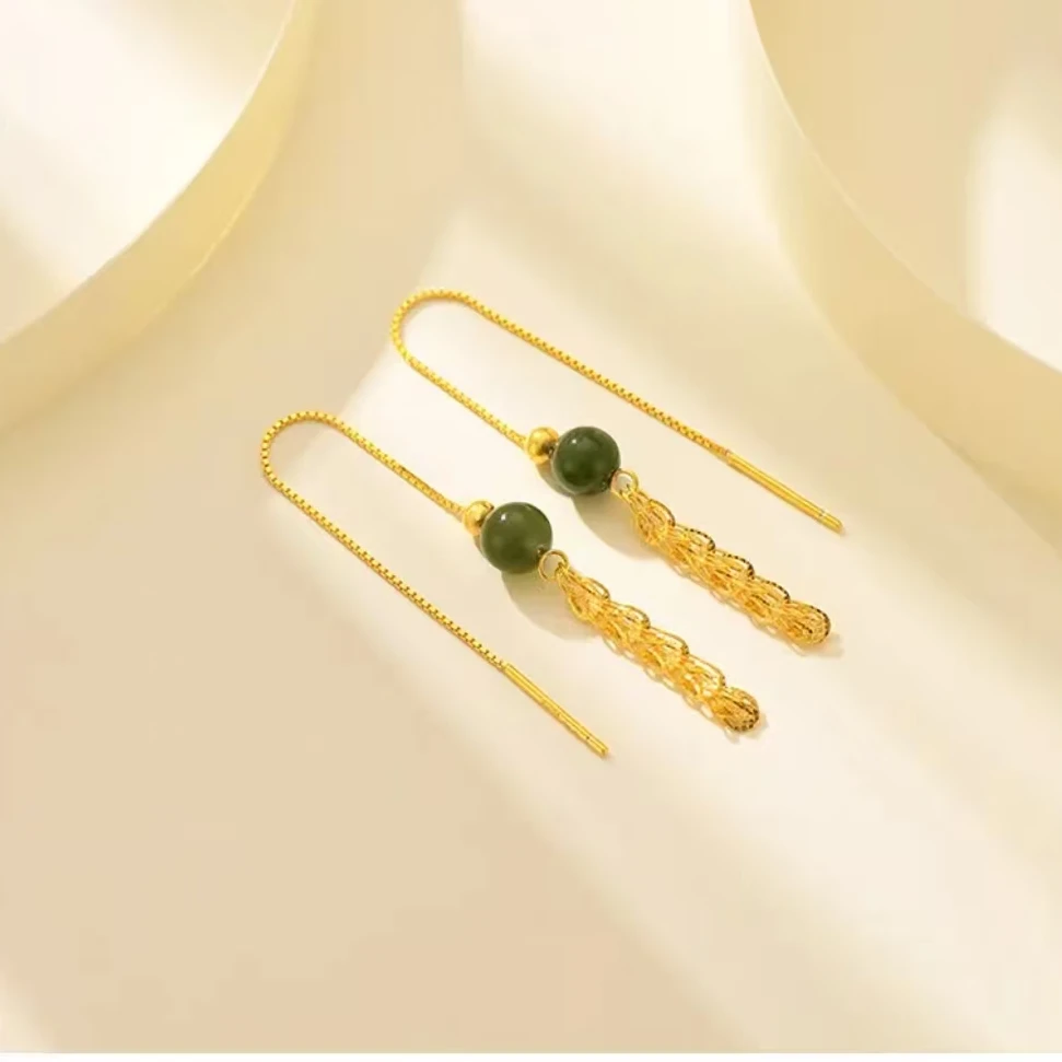 铜合金耳饰 【贺筱姐】设计感时尚洋气百搭凤尾耳环多样性EH03