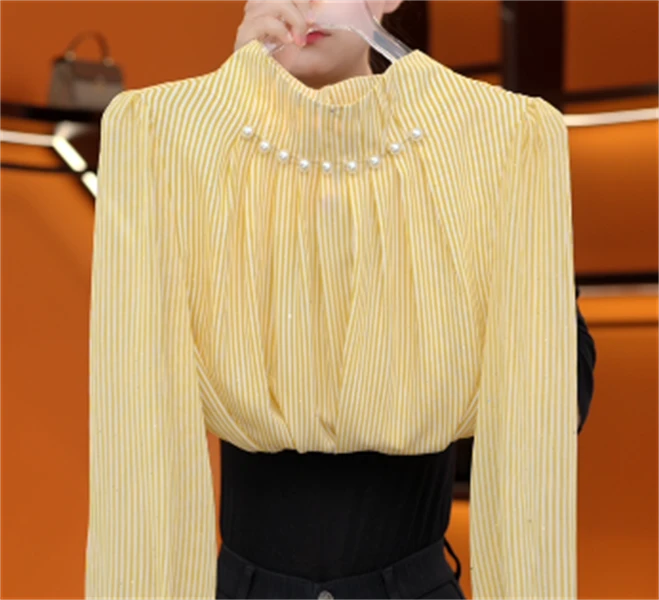 2025新款原版正品时尚减龄衬衫重工钉珠轻奢高级感显瘦小衫JA163