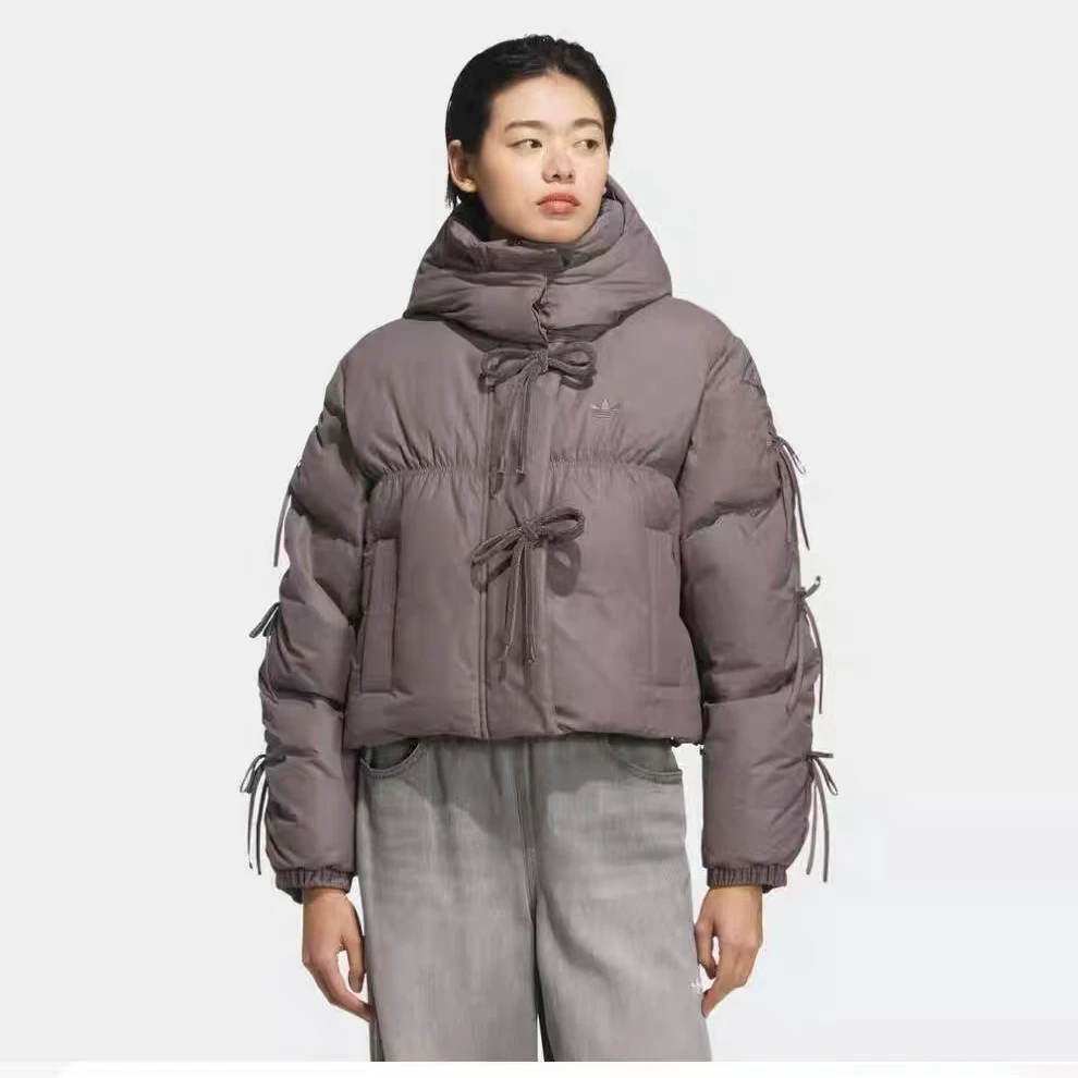 【陕西利和正品保障】adidas短冬季上衣短款保暖女秋冬连帽KC2609